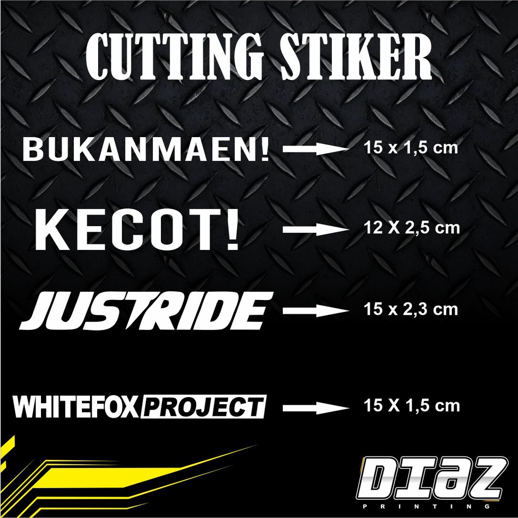 Sticker Cutting Motor Racing Keren, Kekinian
