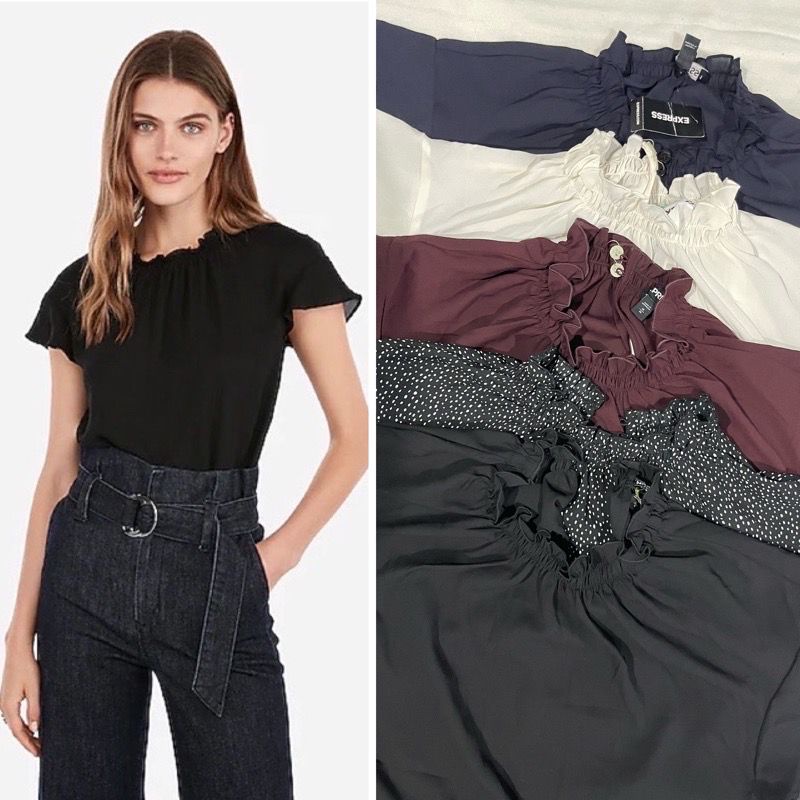 EXPRESS RUFFLE TOP BLOUSE IMPORT