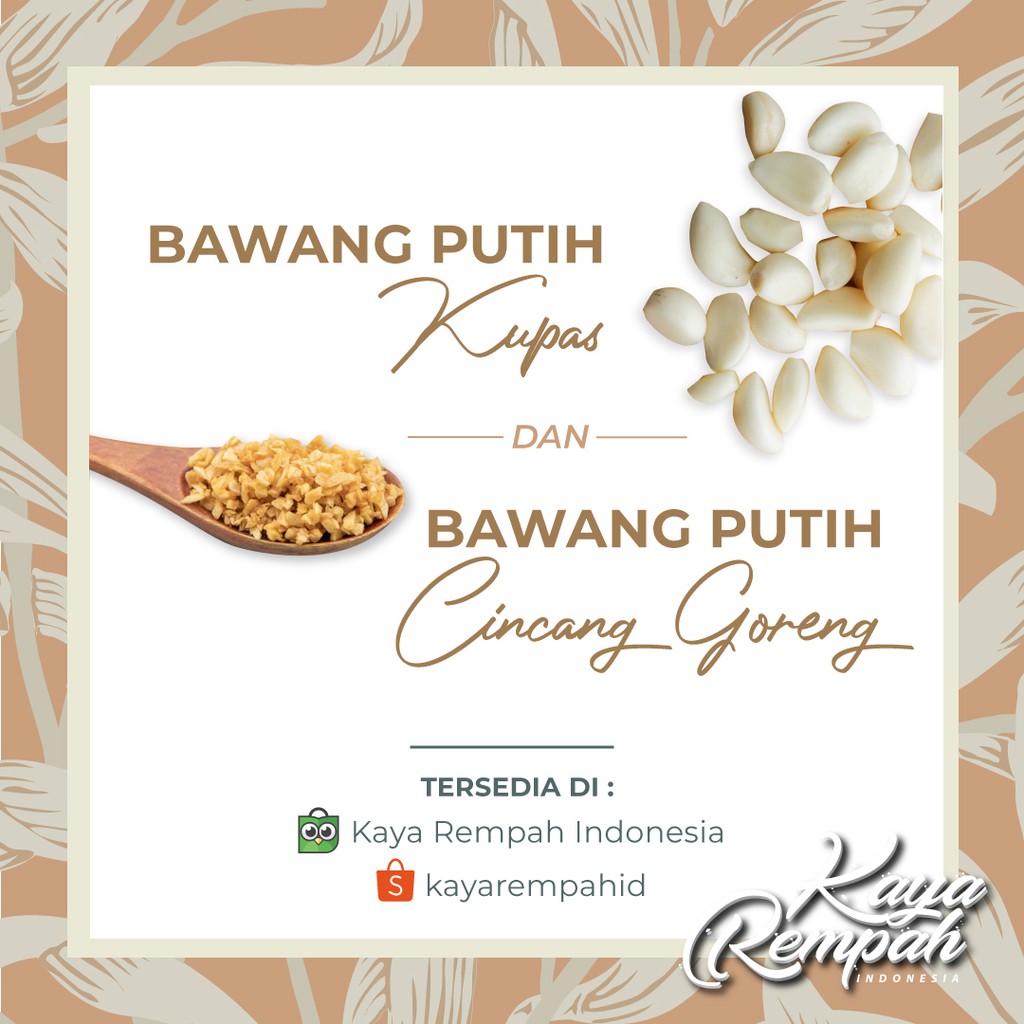 

Kaya Rempah Bawang Putih Goreng Cincang (Minced Garlic) 100gr