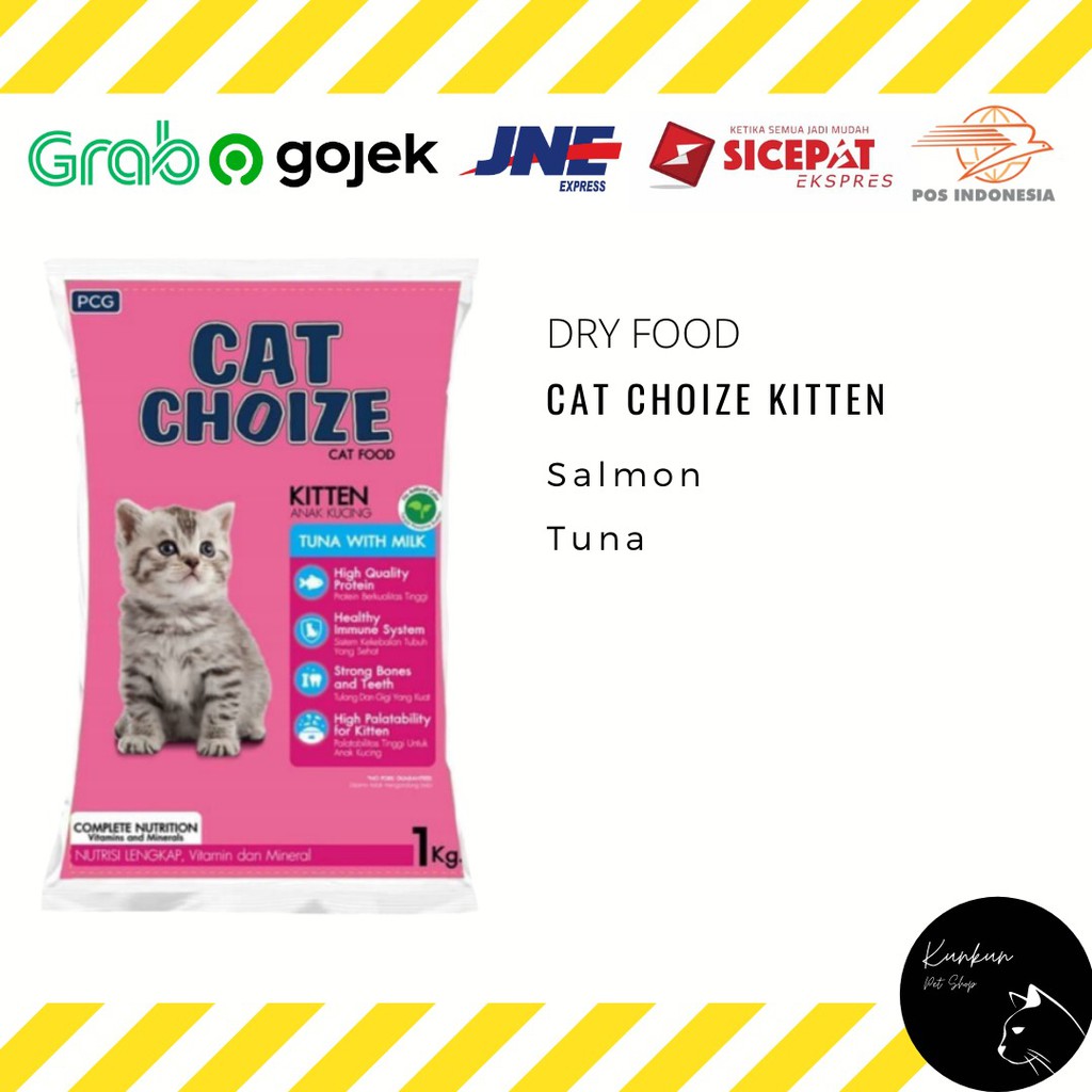 CAT CHOIZE KITTEN 1KG TUNA WITH MILK (DRY CAT FOOD)