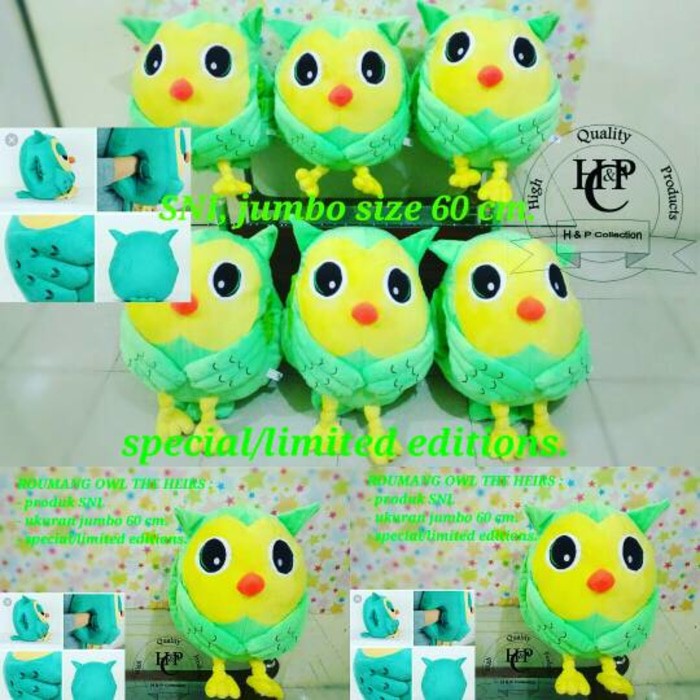 BONEKA OWL ROUMANG JUMBO 60 CM