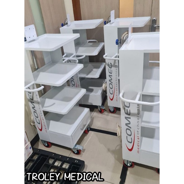 TROLI INTRUMEN / RAK ALKES 4 SUSUN RAK LABORATORIUM MEDICAL