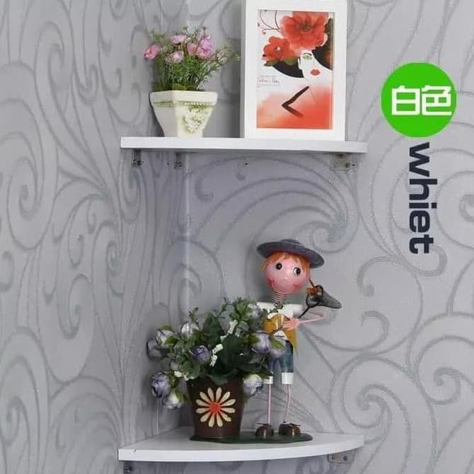 Best- Meja Melayang Ruang Tamu Rak Sudut