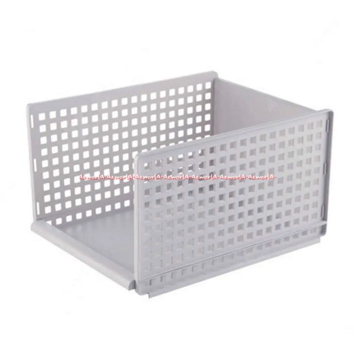 Krishome Basket Organizer 42cm Tempat Keranjang Putih Keranjang Penyimpanan