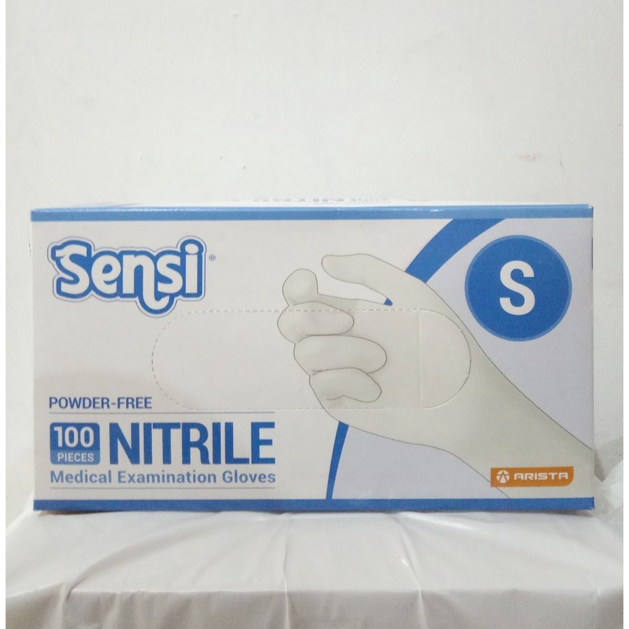 Sarung Tangan Nitrile Sensi Ukuran S isi 100