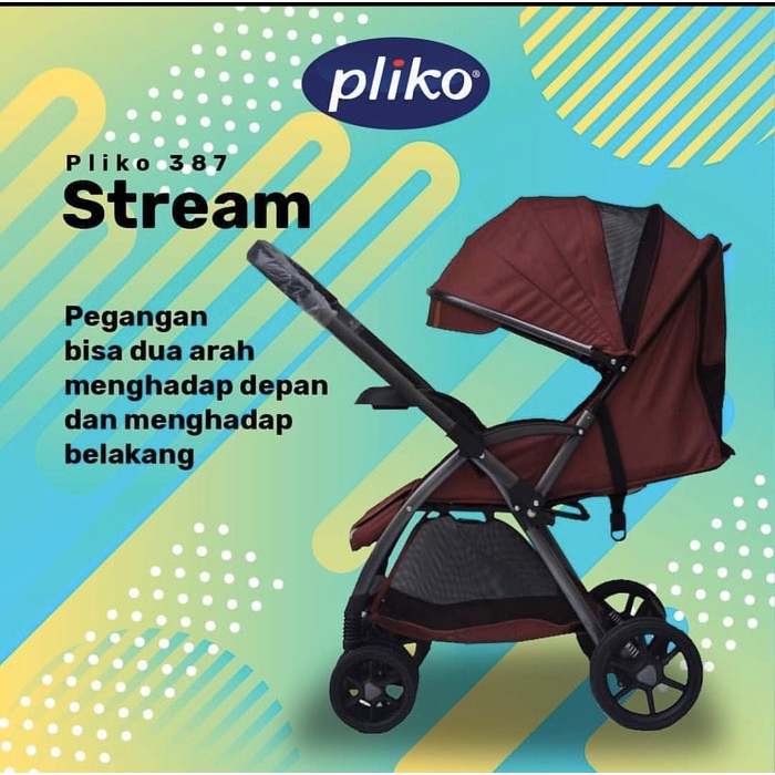 Ready Makassar! Stroller / Kereta Dorong Pliko Stream 387