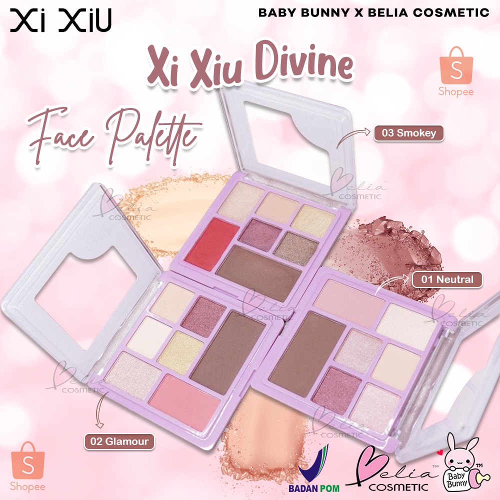 ❤ BELIA ❤ Xi Xiu Divine Face Palette | Face Palette | Eyeshadow | Blusher | Highlighter (✔BPOM)