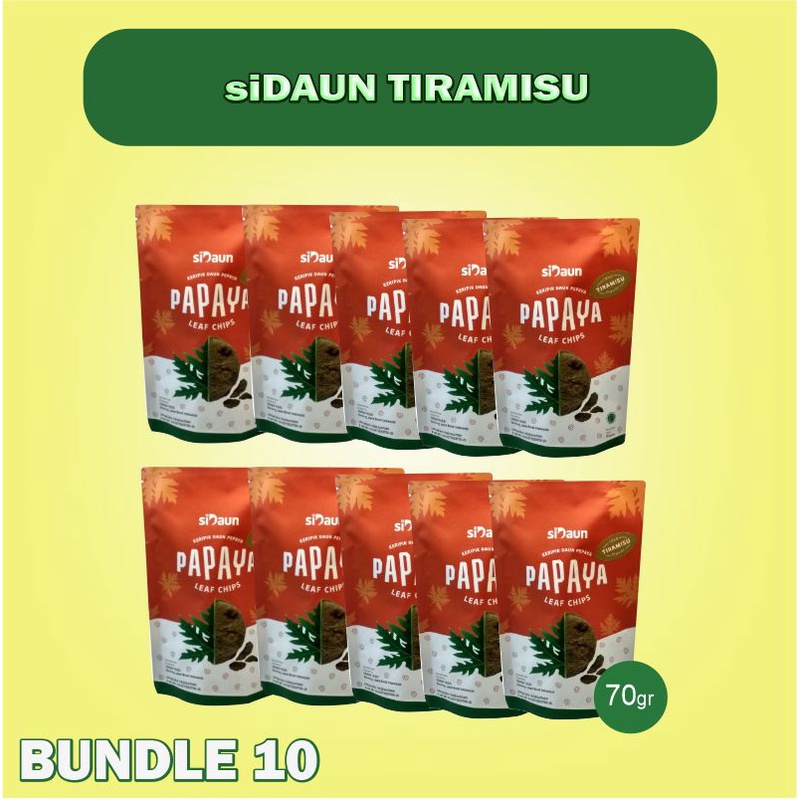 

SiDaun Papaya TIRAMISU Flavour [70 gr] | Bundle 10
