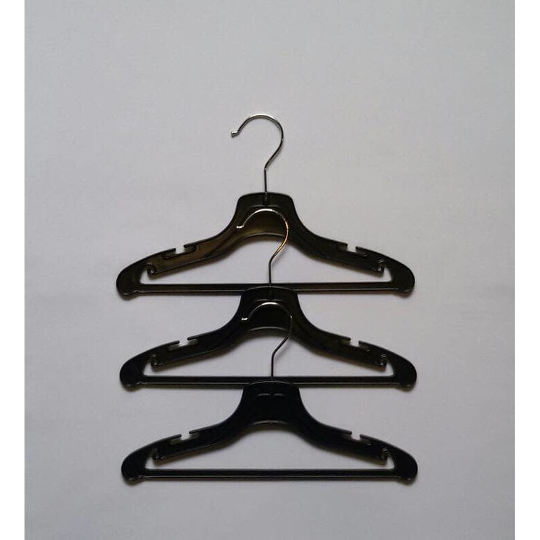 Hanger Hitam Gantungan Baju Anak perlusin