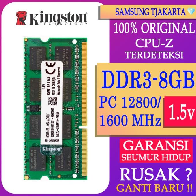 Ram Laptop/ RAM KINGSTON DDR3 8GB 1600MHZ 12800 ORI RAM LAPTOP DDR3 RAM NB DDR3 | RAM LAPTOP