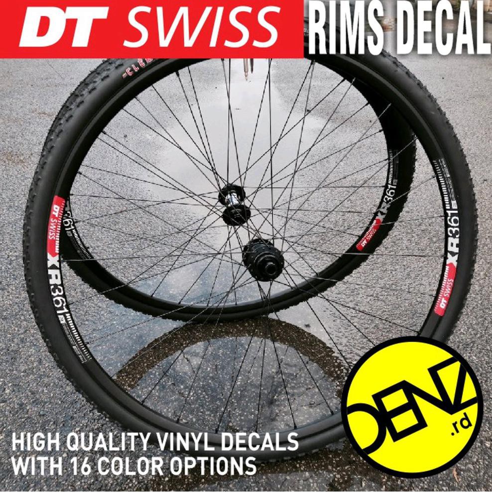 Decal Rim DT Swiss XR361 Stiker velg Sepeda MTB DT Swiss Banyak pilihan Warna