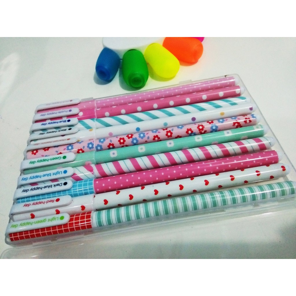 

Pulpen Gel Motif Lucu 1 Set 10 warna (First)