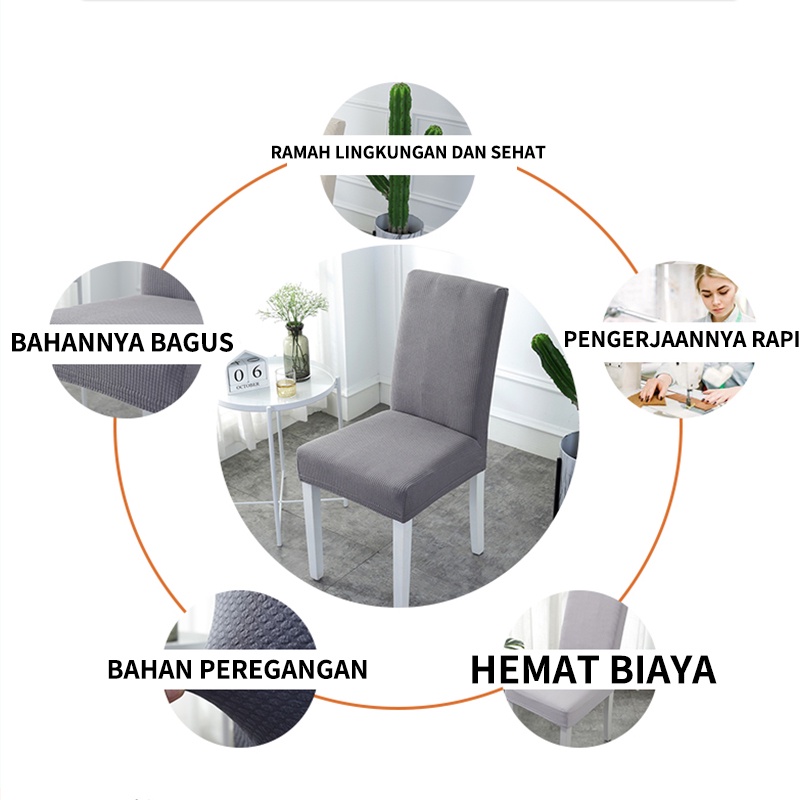 Chair Cover elastis cover kursi berkualitas tinggi sarung kursi gaya eropa