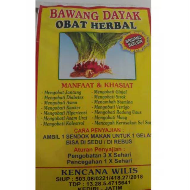 

bawang dayak berlian instan