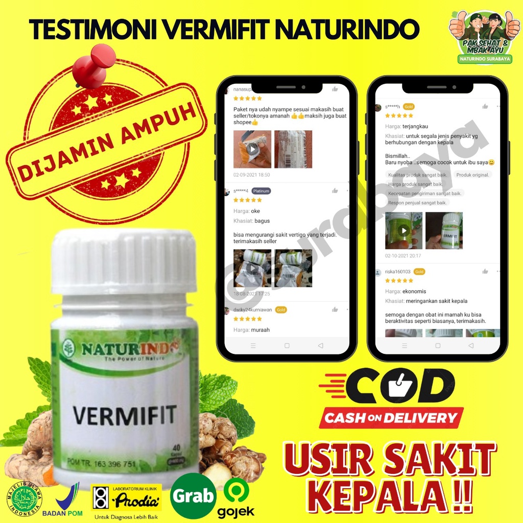 Obat Herbal Sakit Kepala Ampuh Obat Vertigo Alami Migrain Herbal Obat Migrain Ampuh Jamu Sakit Kepala Sebelah Obat Mumet Pusing berputar Tradisional Ampuh Obat sakit kepala vertigo migrain pusing berputar menahun migren sebelah VERMIFIT NATURINDO Surabaya-7