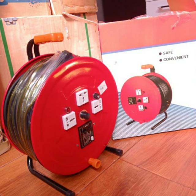 kabel roll-kabel stop kontak-cable reel 50 meter sands