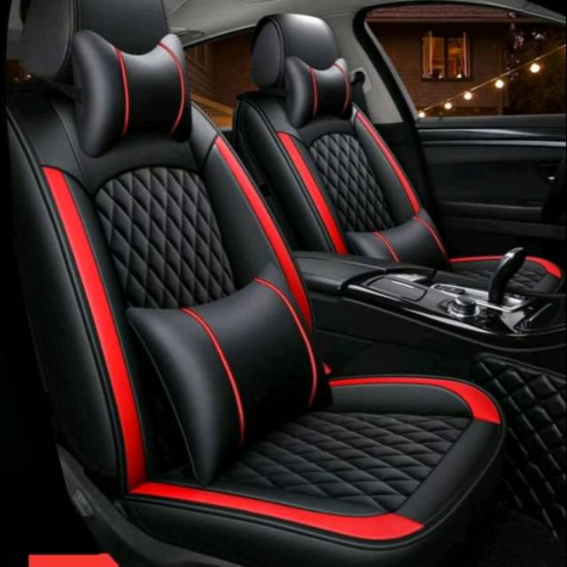 sarung/Cover jok mobil,rush terios 2020 bahan perari pree bantalan leher + punggung