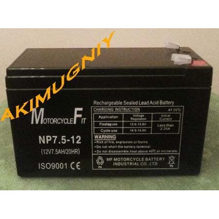 aki baterai kering vrla mf 7.5ah 12v sepeda listrik ups gs yuasa