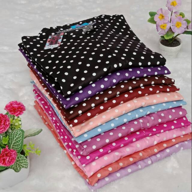 Gamis Motif Doti katun jepang ori Kiky collection