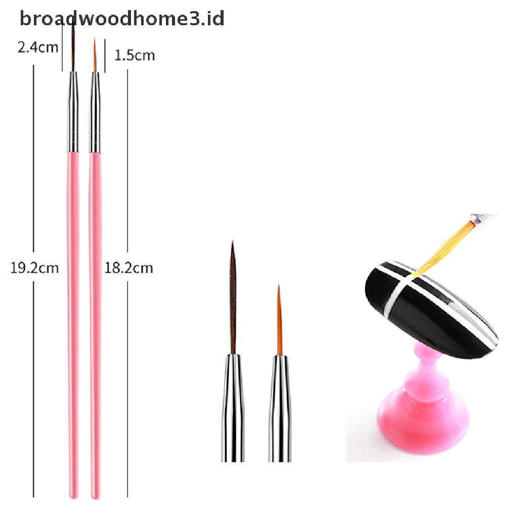 15pcs / set Brush Untuk Melukis / Menggambar Kutek Gel