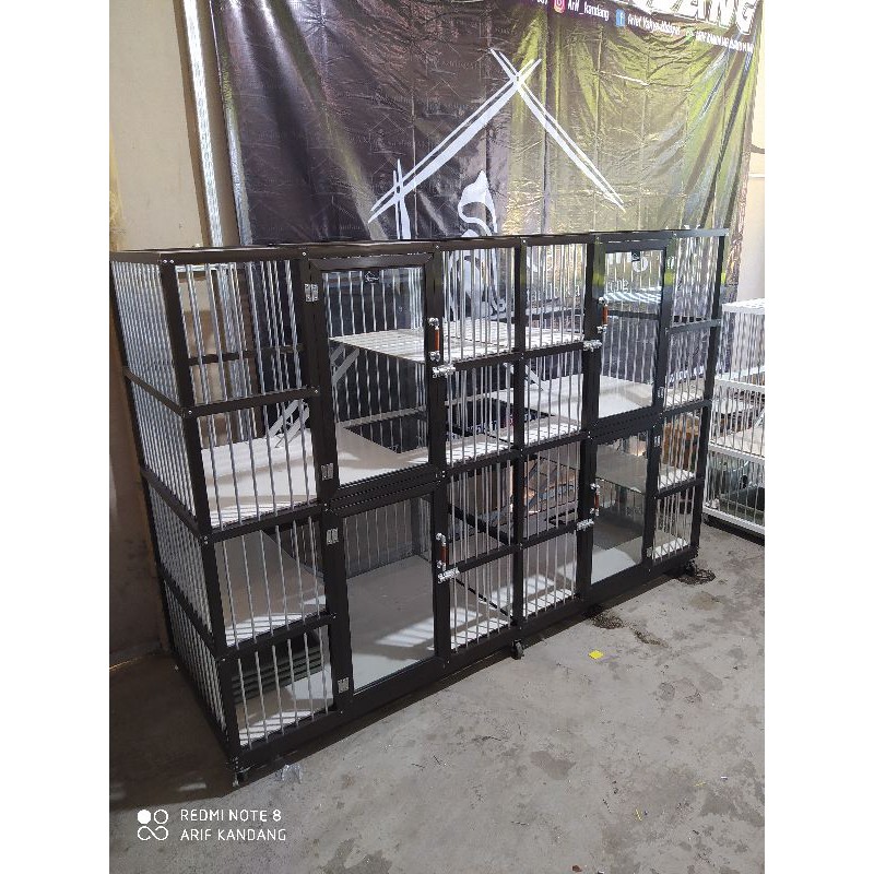 kandang kucing aluminium besar
