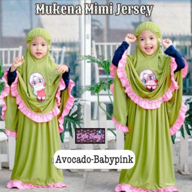 MUKENA ANAK LOL /LOL LED 3-5ERIN COLLECTION-Hijau-babypink