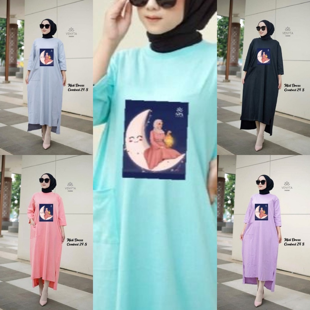 COMBED KAOS MIDI / TUNIK 24s ALLSIZE VENYTA