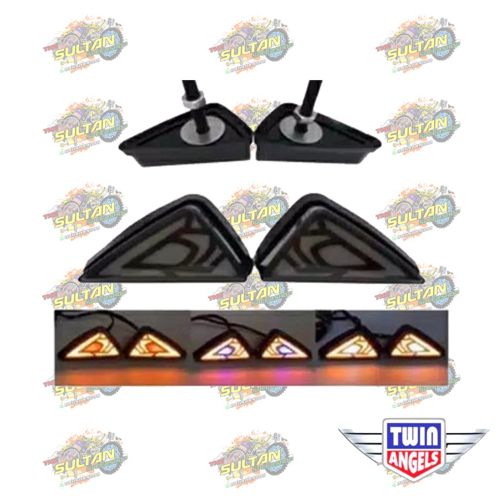 LAMPU SEIN SEN LED RUNNING TEMPEL SEGITIGA TWIN ANGELS