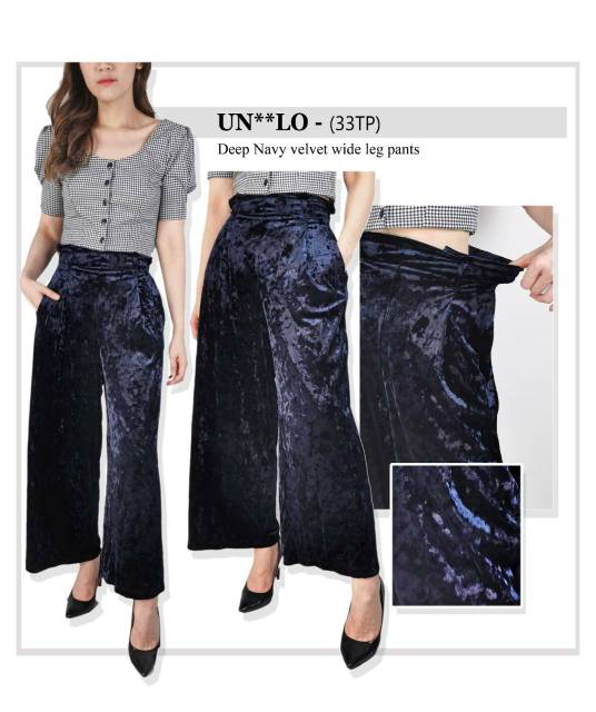 UNIQLO BY GU golden &amp; pink velvet cullote (No Belt)