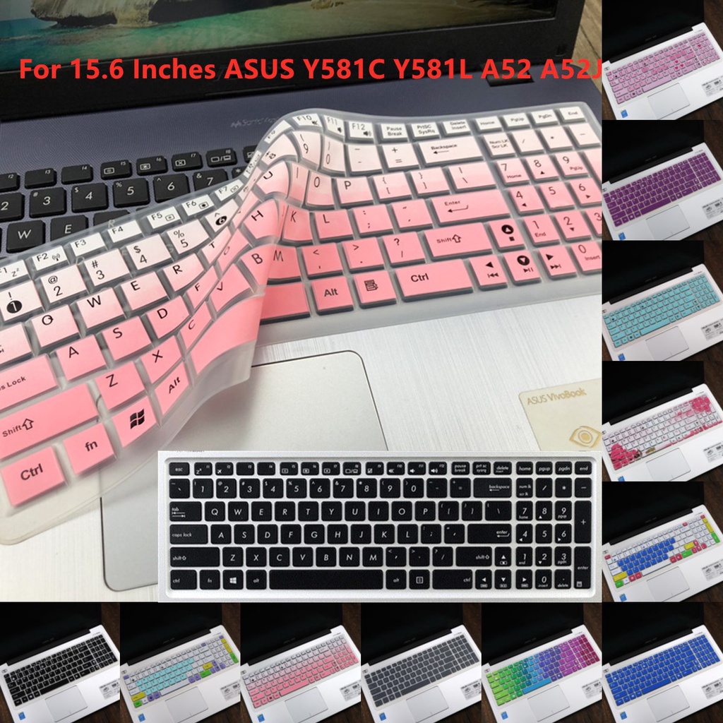 For 15.6 Inches ASUS Y581C Y581L A52 A52J Soft Ultra-thin Silicone Laptop Keyboard Cover Protector