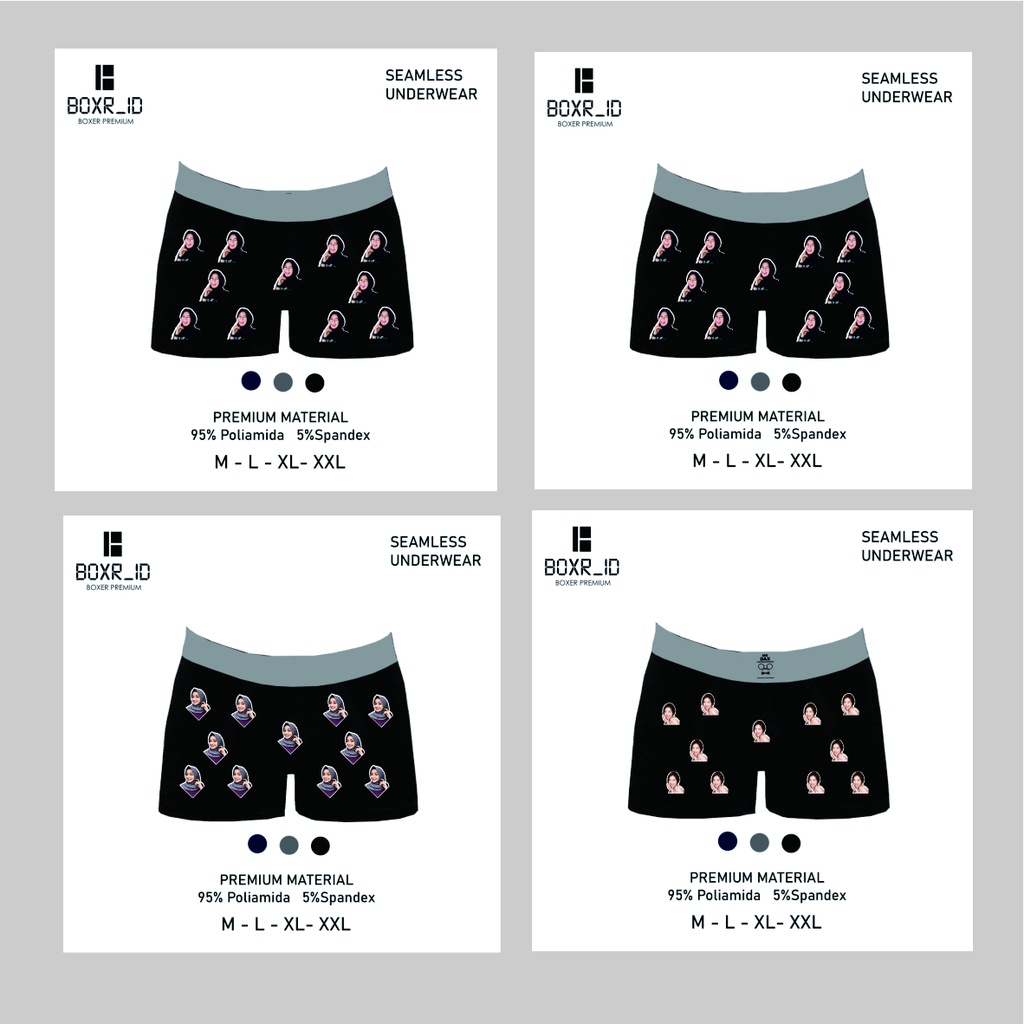 Boxer Costum Foto Celana Dalam Foto Unik Anti Pelakor Kado Unik Lucu