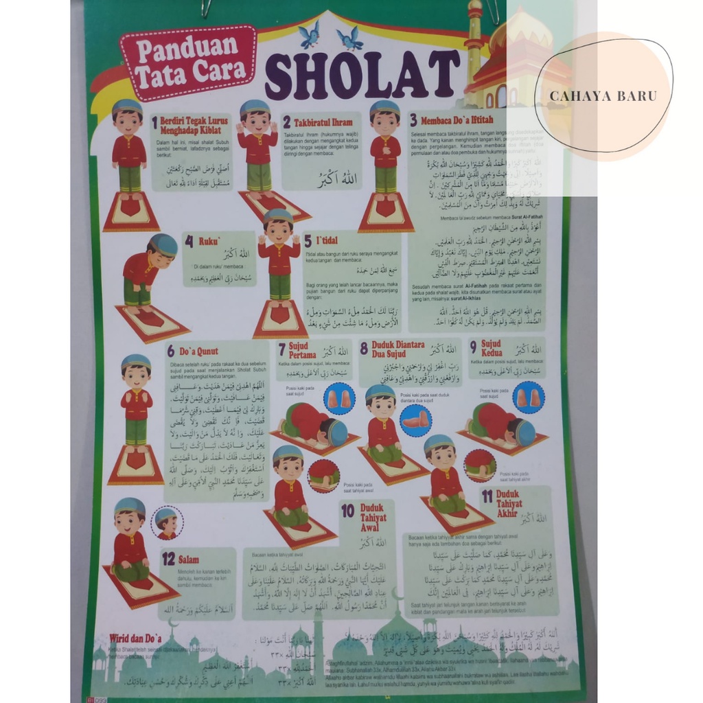 

Poster Edukasi Anak Islami Panduan Tata Cara Sholat Pria