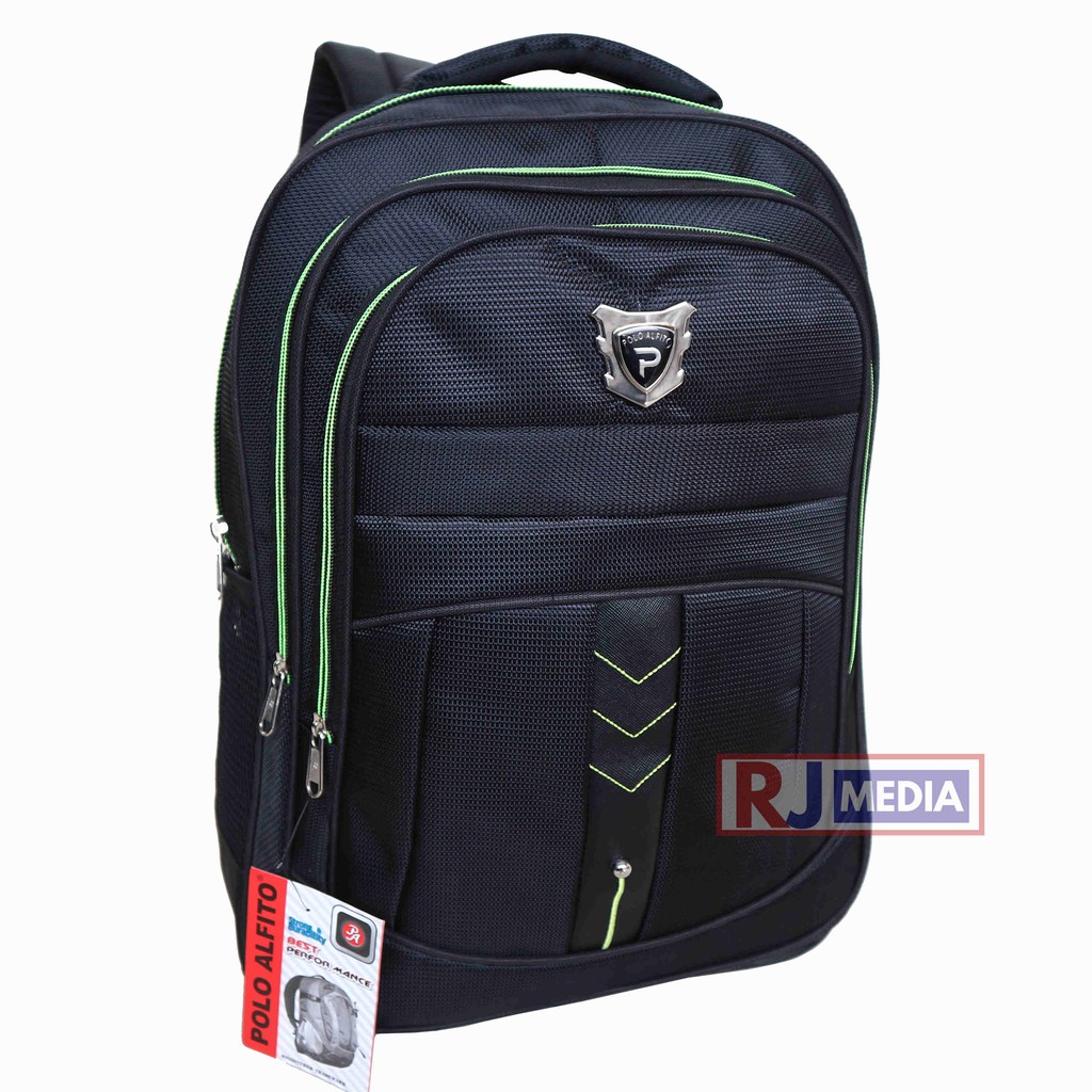 Tas Ransel Sekolah SD SMP SMA Kuliah Kerja Alfito Backpack Laptop Dewasa Anak Remaja Laki laki Perempuan Tas Sekolah Kerja Kuliah Bonus Raincover