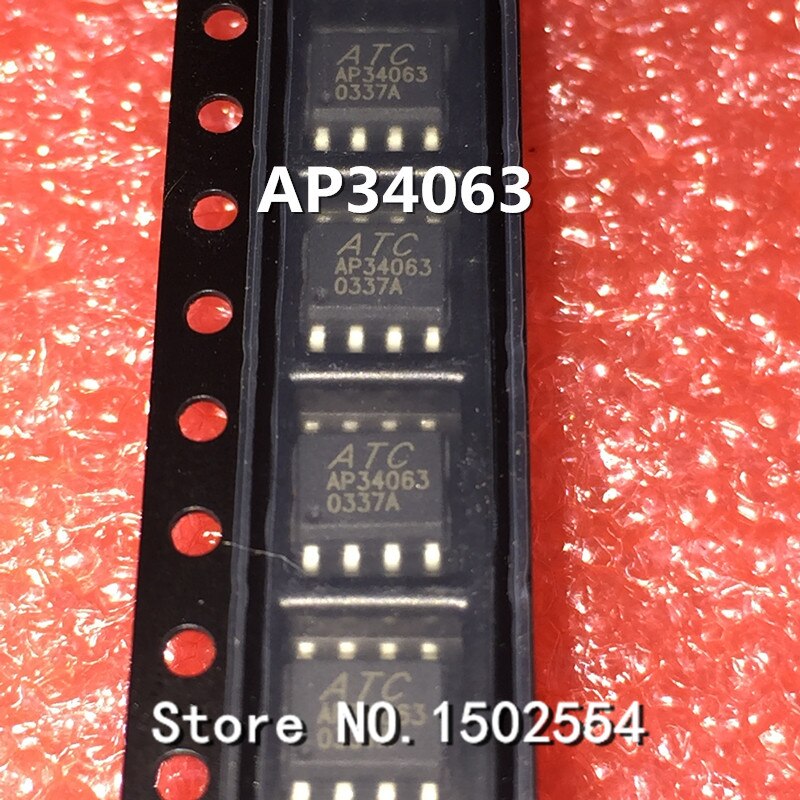 100pcs / LOT AP34063S8L-13 AP34063 SOP-8 Power Chip