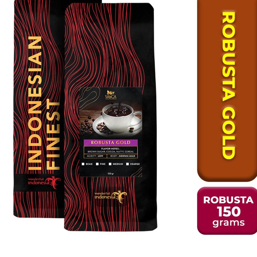 

Model Baru ❄ WoCA Kopi Robusta Gold 150 gram+