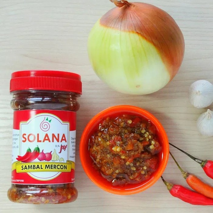 

SAMBAL MERCON SOLANA - SAMBEL - CABE - 140GRAM