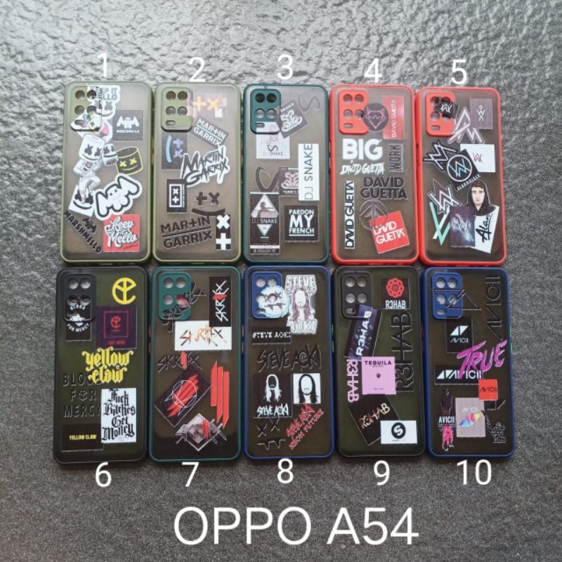 Case gambar Oppo A54 4G . Oppo A54 5G motif cowok ( 4 motif ) soft softcase softshell silikon cover casing kesing housing