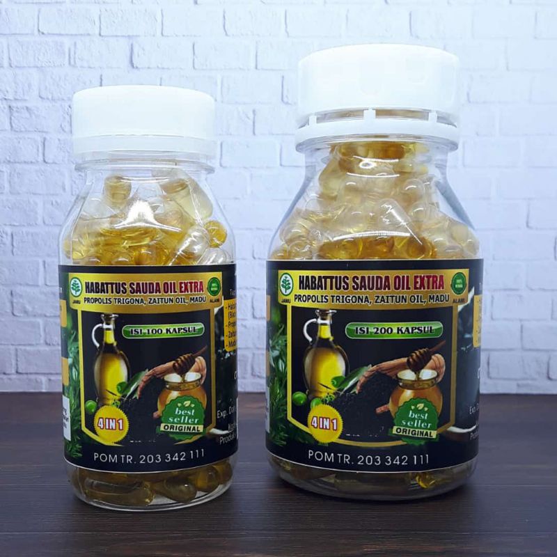 Habbatussauda oil Extra Propolis Trigona 100 kapsul original