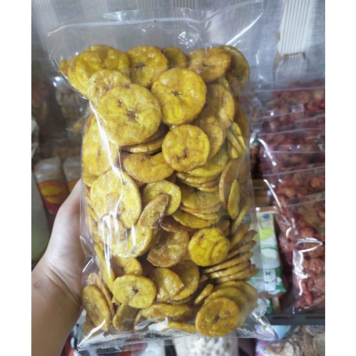 

SNACK KILOAN CURAH KERIPIK PISANG KOIN MANIS EMPUK KEMASAN 250 GRAM