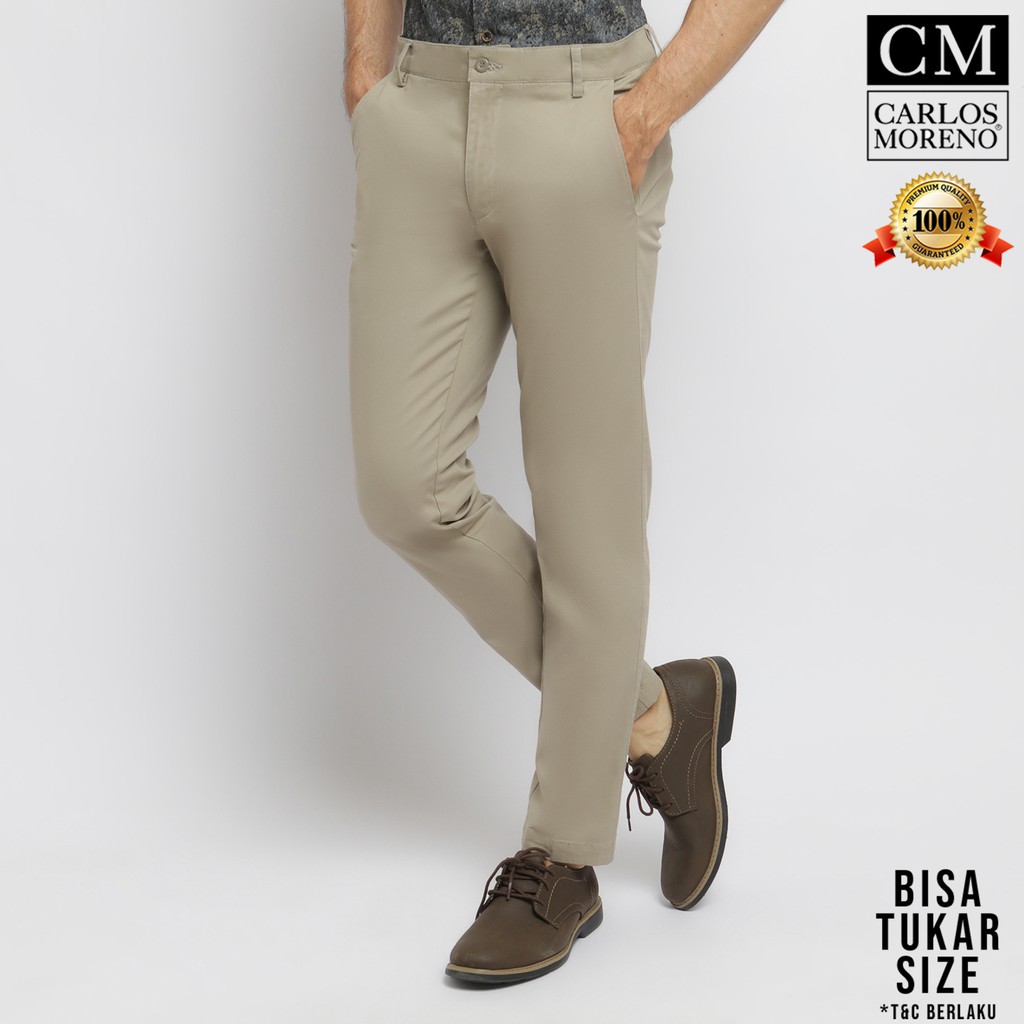 Carlos Moreno Celana Chinos SlimFit CHSF 86006 Camel