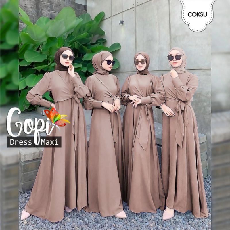 0MAXI DRESS WANITA/ GAMIS PESTA/ LONG DRESS/MAXY GOPI