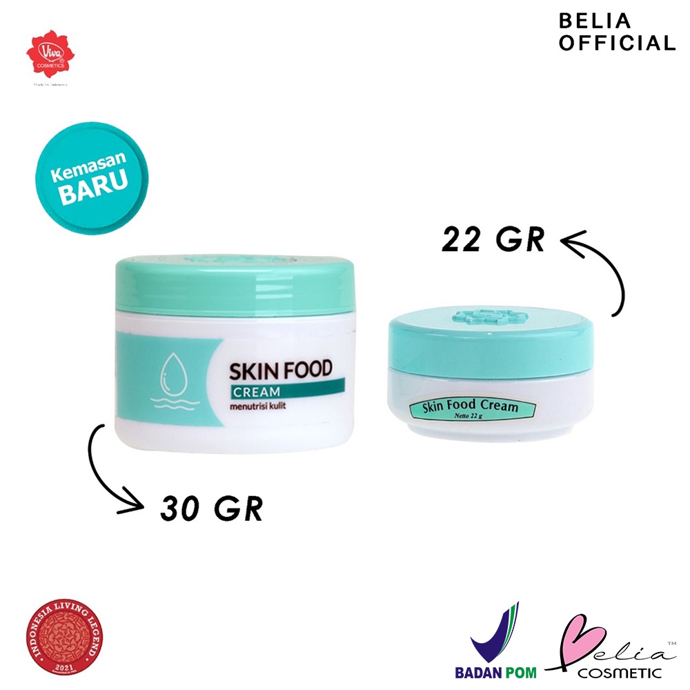 ❤ BELIA ❤ Viva Skin Food Cream 22g / 30g / Extra Care 50g