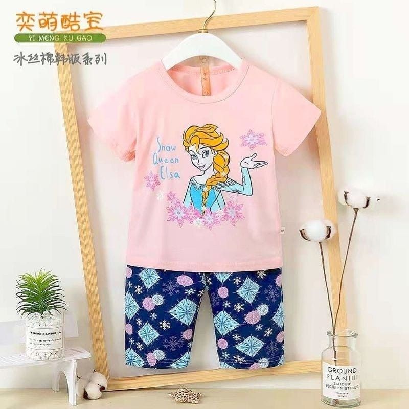 HPL KUBAO Import Anak Lengan Pendek - Celana Selutut (3/4)