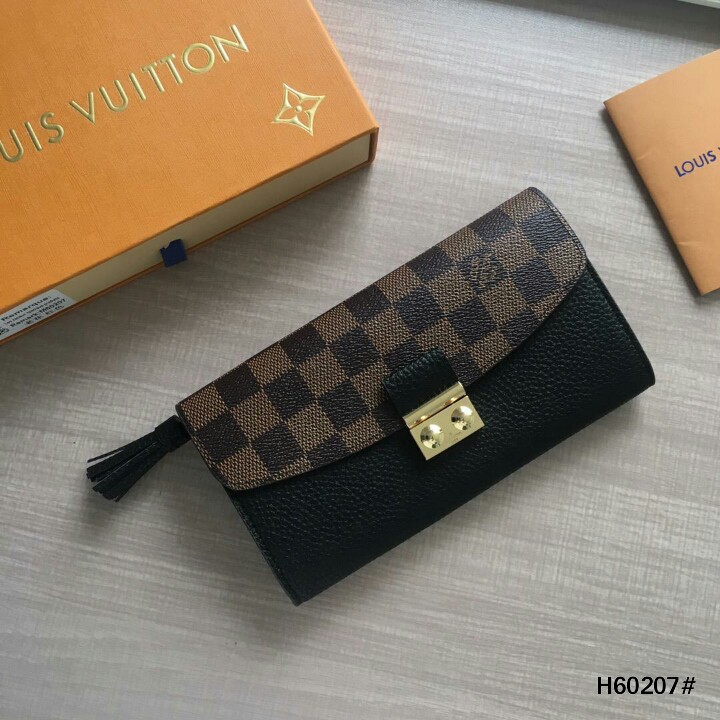 High Premium LV Louis Vuitton Croisette Wallet Black H60207