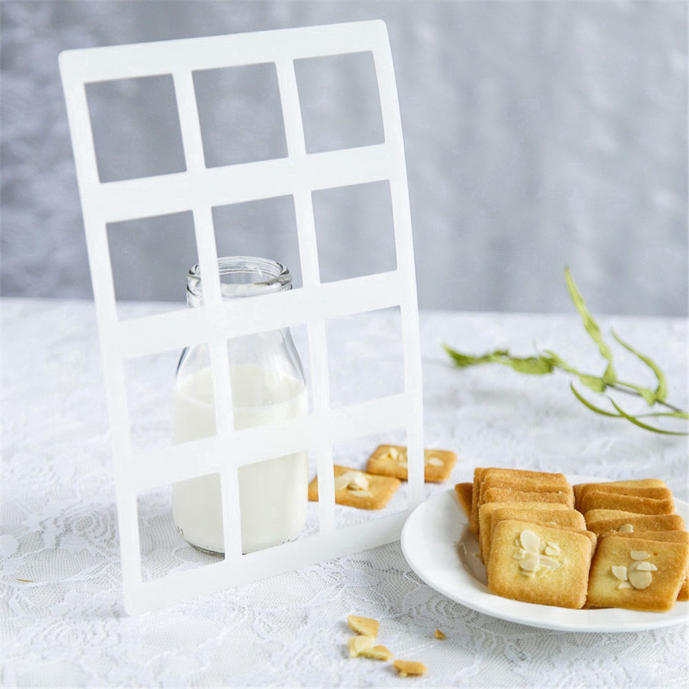 12 Cavity Thin Tile Crisp Pad Mold Candy Biscuit Mold DIY Accessories