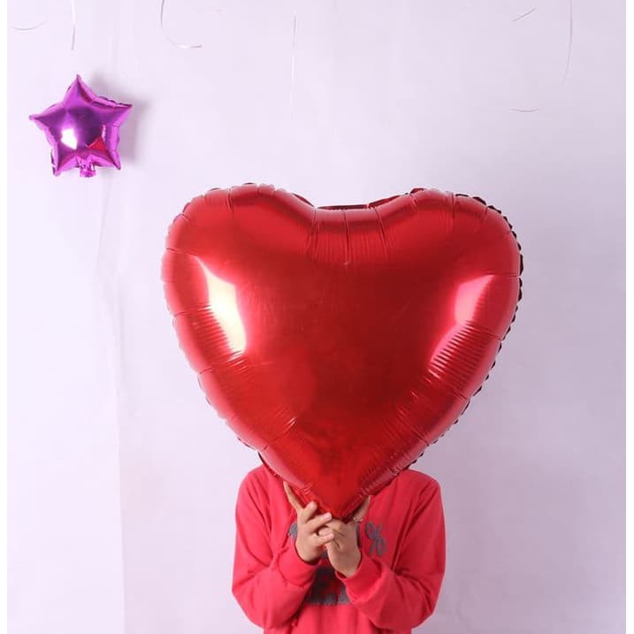 BALON FOIL HATI / BINTANG 10&quot; BALON FOIL LOVE/ STAR BENTUK KARAKTER BALON FOIL MURAH BALON PESTA