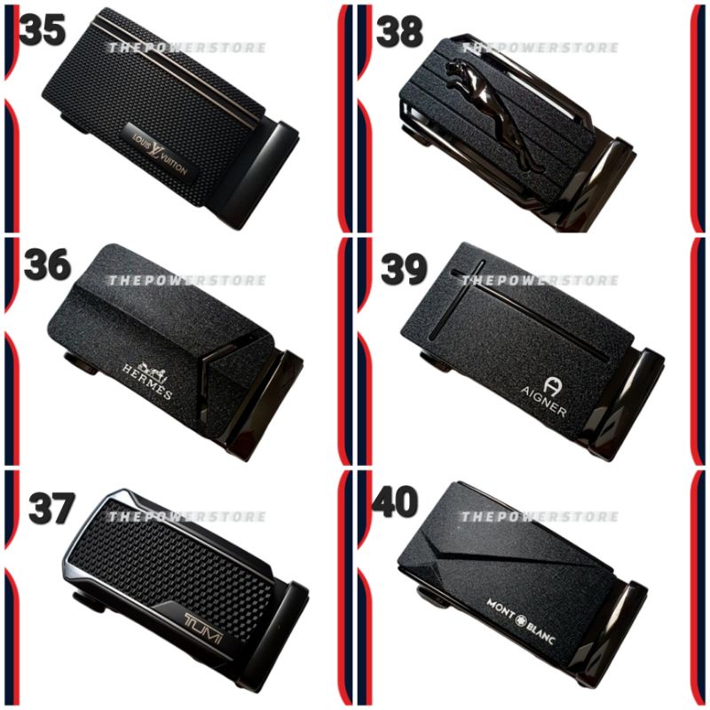 Kepala Ikat Pinggang Model Rel Autolock Untuk Tali Sabuk 3.5cm