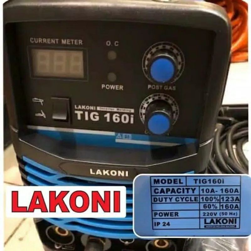 Mesin Las Inverter TIG Lakoni 160i / Mesin Las Argon Lakoni Tig 160