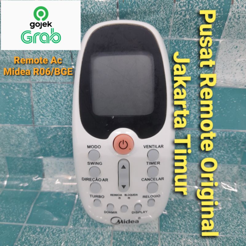REMOTE REMOT AC MIDEA RGO9K ORIGINAL ASLI