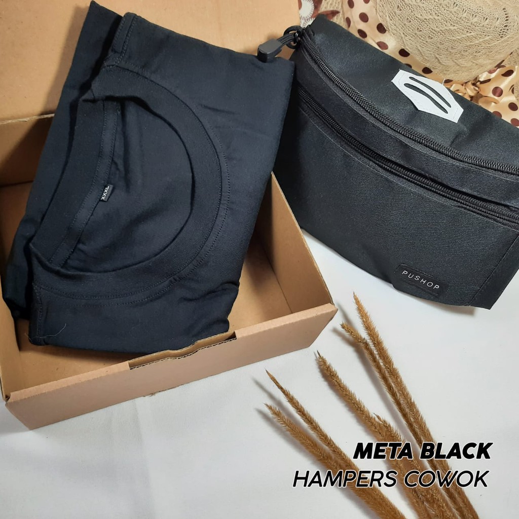 

Hampers Box Termurah / Gift Box / Kado Ulang Tahun Cowok, Pacar Gebetan Meta Black